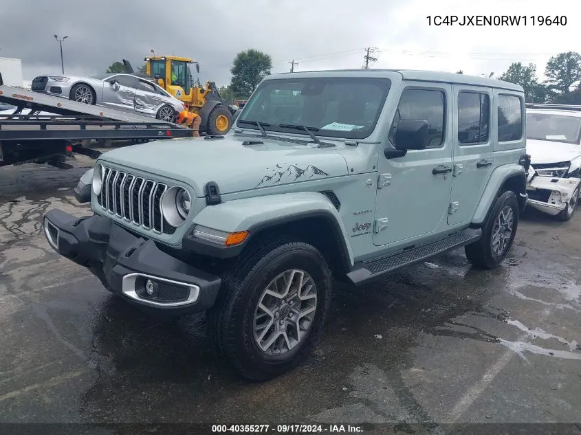 2024 Jeep Wrangler 4-Door Sahara 4X4 VIN: 1C4PJXEN0RW119640 Lot: 40355277