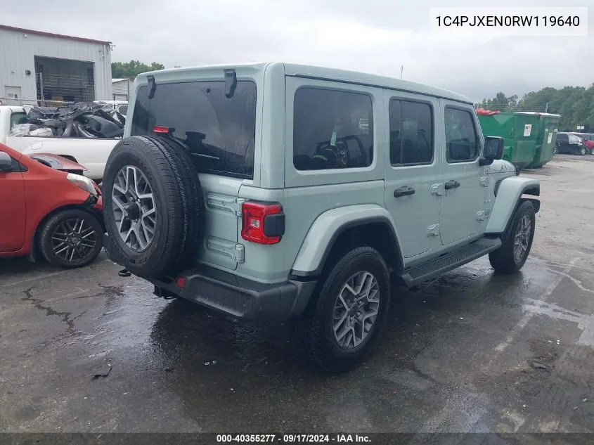 2024 Jeep Wrangler 4-Door Sahara 4X4 VIN: 1C4PJXEN0RW119640 Lot: 40355277