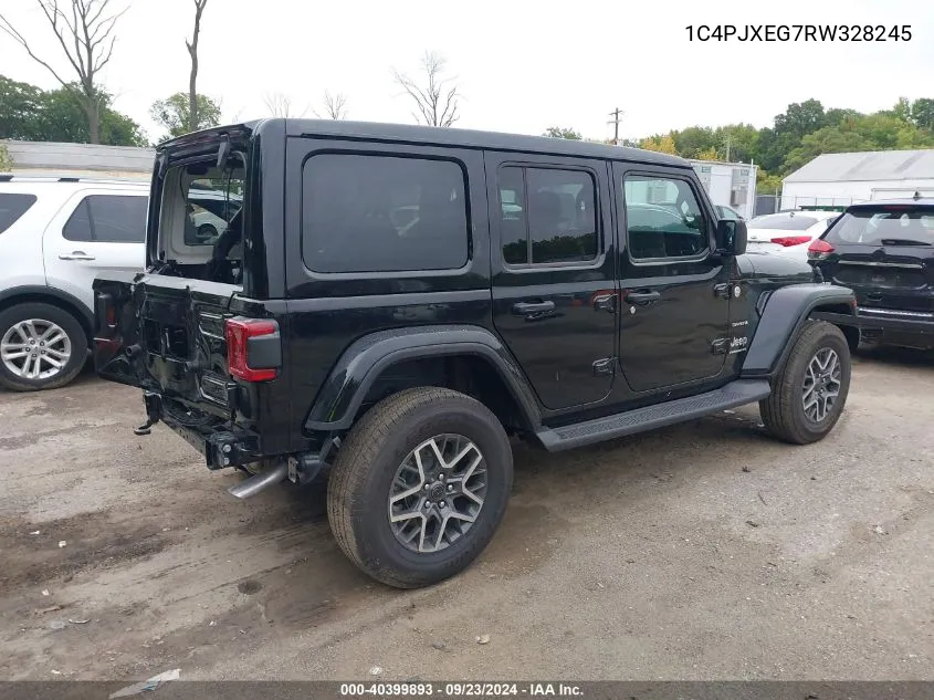 2024 Jeep Wrangler 4-Door Sahara 4X4 VIN: 1C4PJXEG7RW328245 Lot: 40399893