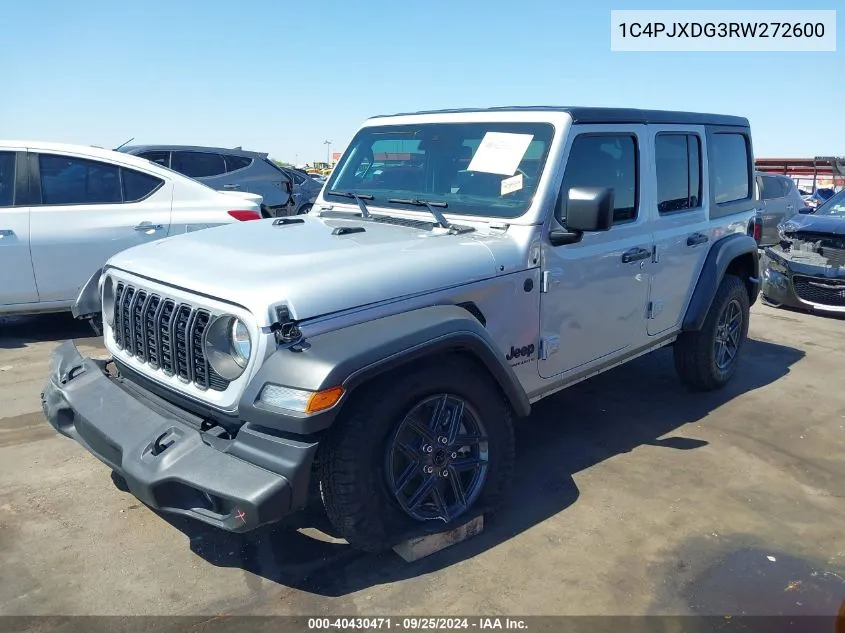 2024 Jeep Wrangler 4-Door Sport S 4X4 VIN: 1C4PJXDG3RW272600 Lot: 40430471