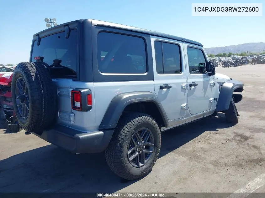 2024 Jeep Wrangler 4-Door Sport S 4X4 VIN: 1C4PJXDG3RW272600 Lot: 40430471