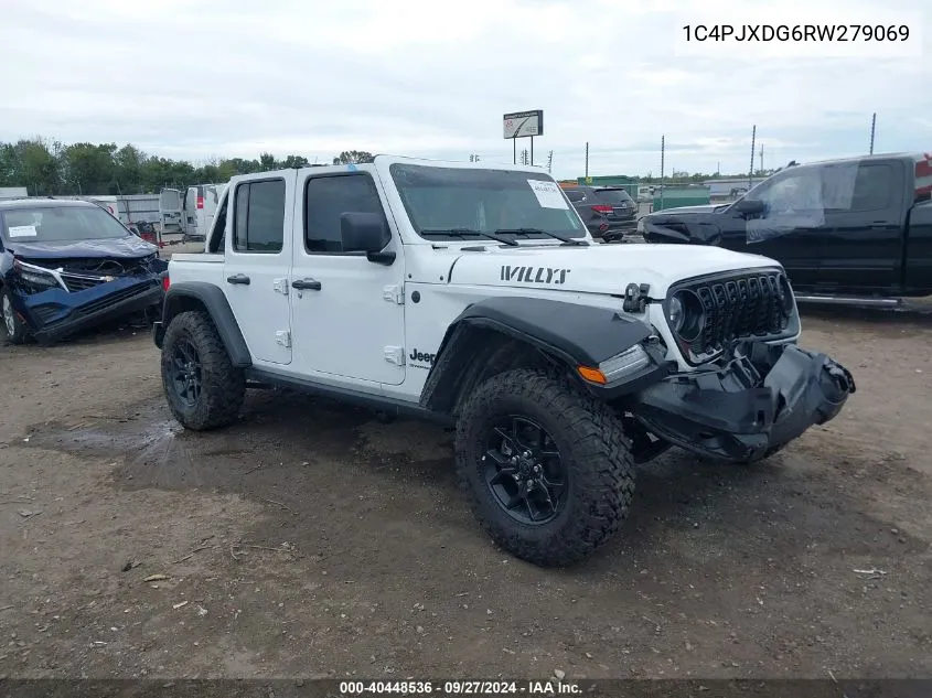 2024 Jeep Wrangler 4-Door Willys 4X4 VIN: 1C4PJXDG6RW279069 Lot: 40448536