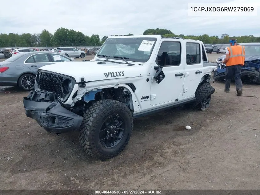 2024 Jeep Wrangler 4-Door Willys 4X4 VIN: 1C4PJXDG6RW279069 Lot: 40448536