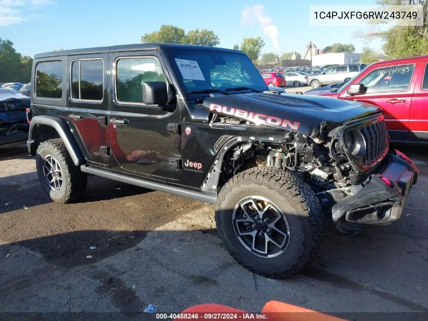 2024 Jeep Wrangler 4-Door Rubicon 4X4 VIN: 1C4PJXFG6RW243749 Lot: 40458246