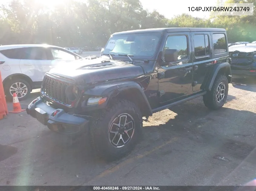 2024 Jeep Wrangler 4-Door Rubicon 4X4 VIN: 1C4PJXFG6RW243749 Lot: 40458246