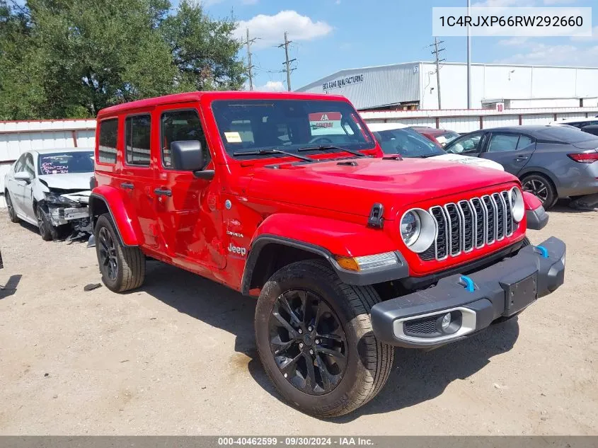 2024 Jeep Wrangler Sahara 4Xe VIN: 1C4RJXP66RW292660 Lot: 40462599