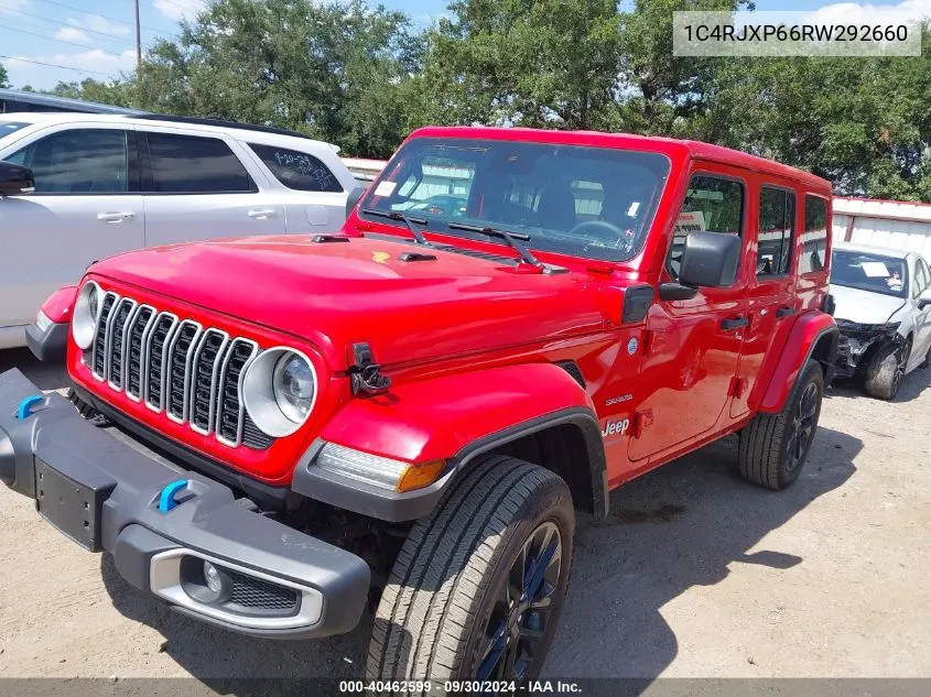 2024 Jeep Wrangler Sahara 4Xe VIN: 1C4RJXP66RW292660 Lot: 40462599