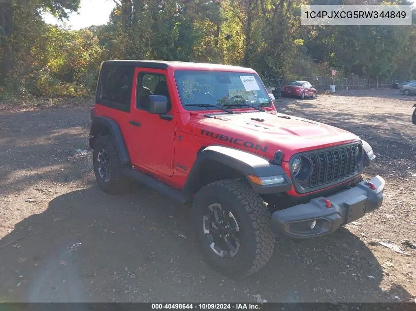 2024 Jeep Wrangler 2-Door Rubicon 4X4 VIN: 1C4PJXCG5RW344849 Lot: 40498644