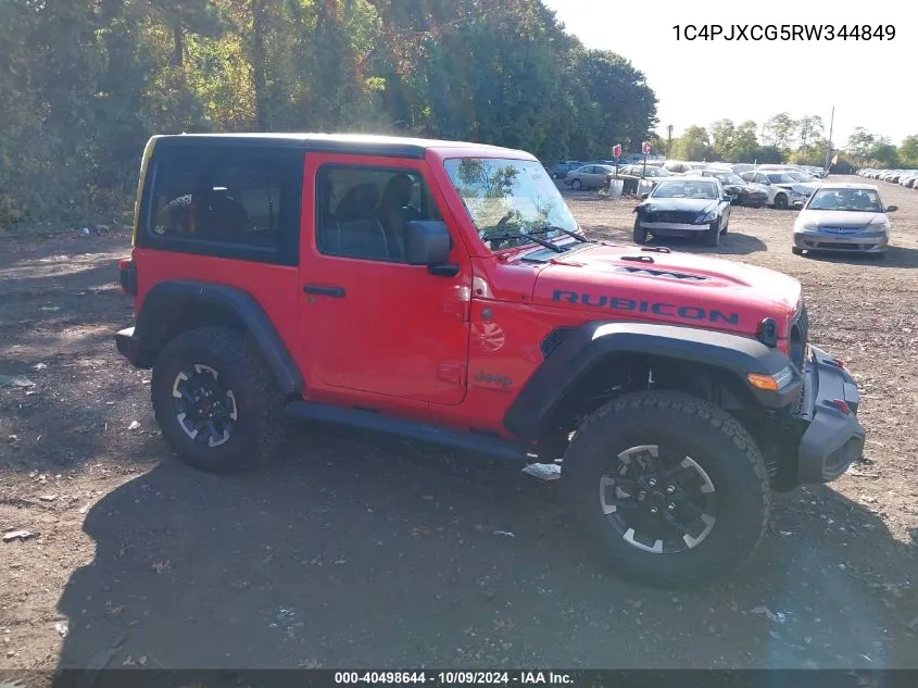 2024 Jeep Wrangler 2-Door Rubicon 4X4 VIN: 1C4PJXCG5RW344849 Lot: 40498644