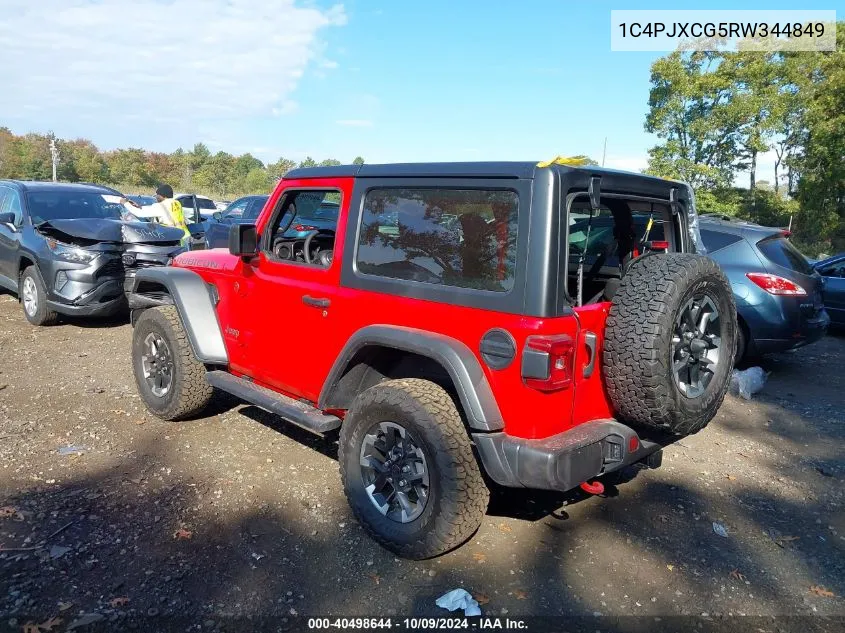 2024 Jeep Wrangler 2-Door Rubicon 4X4 VIN: 1C4PJXCG5RW344849 Lot: 40498644