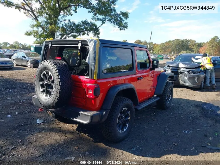 2024 Jeep Wrangler 2-Door Rubicon 4X4 VIN: 1C4PJXCG5RW344849 Lot: 40498644