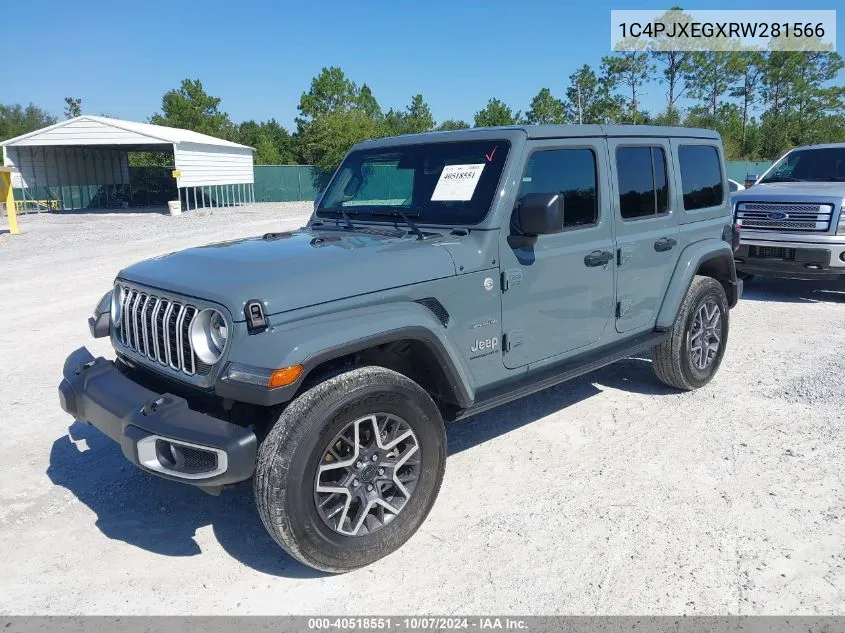 2024 Jeep Wrangler Sahara VIN: 1C4PJXEGXRW281566 Lot: 40518551