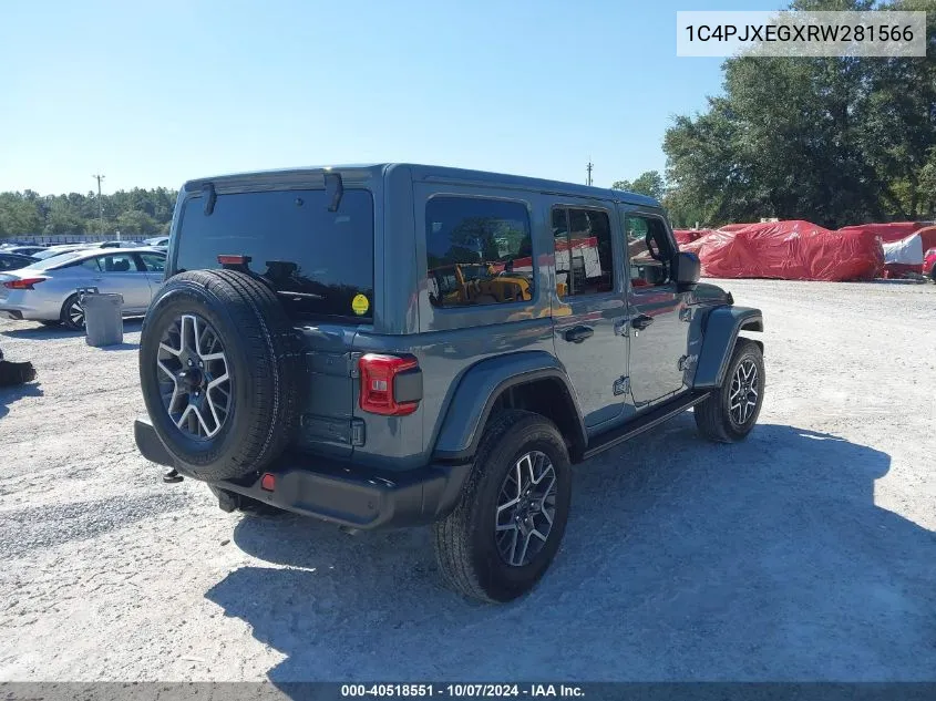 2024 Jeep Wrangler Sahara VIN: 1C4PJXEGXRW281566 Lot: 40518551