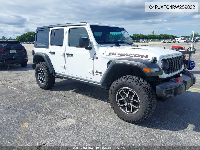 2024 Jeep Wrangler 4-Door Rubicon 4X4 VIN: 1C4PJXFG4RW259822 Lot: 40568163