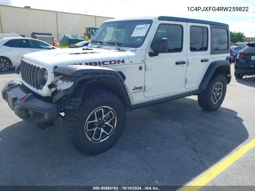 2024 Jeep Wrangler 4-Door Rubicon 4X4 VIN: 1C4PJXFG4RW259822 Lot: 40568163