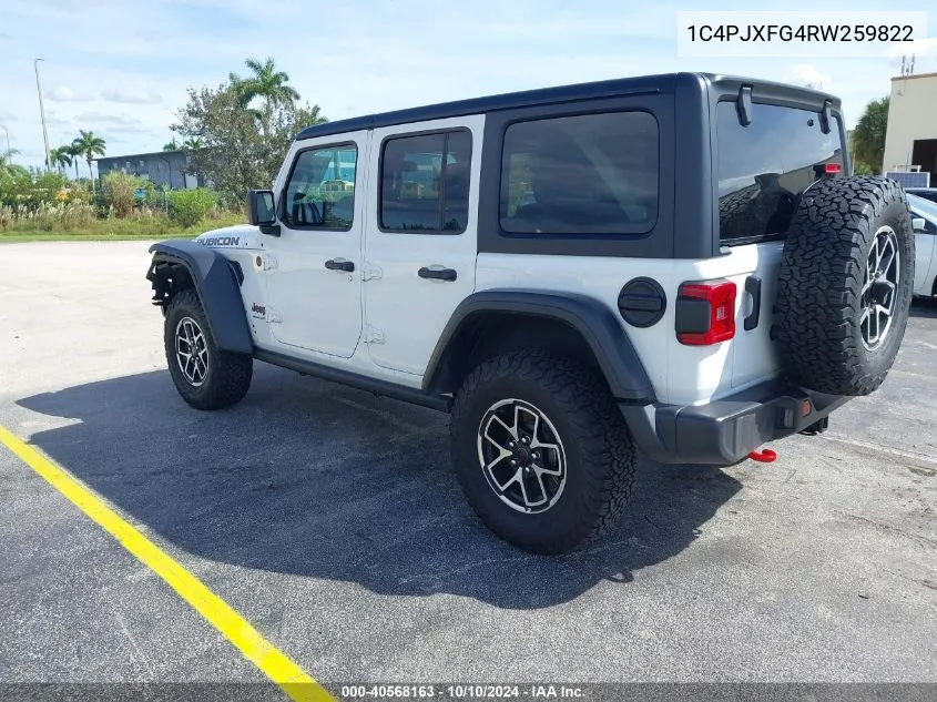 2024 Jeep Wrangler 4-Door Rubicon 4X4 VIN: 1C4PJXFG4RW259822 Lot: 40568163