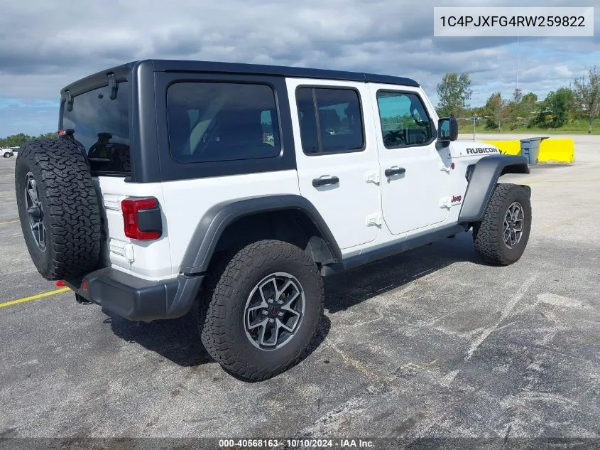 2024 Jeep Wrangler 4-Door Rubicon 4X4 VIN: 1C4PJXFG4RW259822 Lot: 40568163