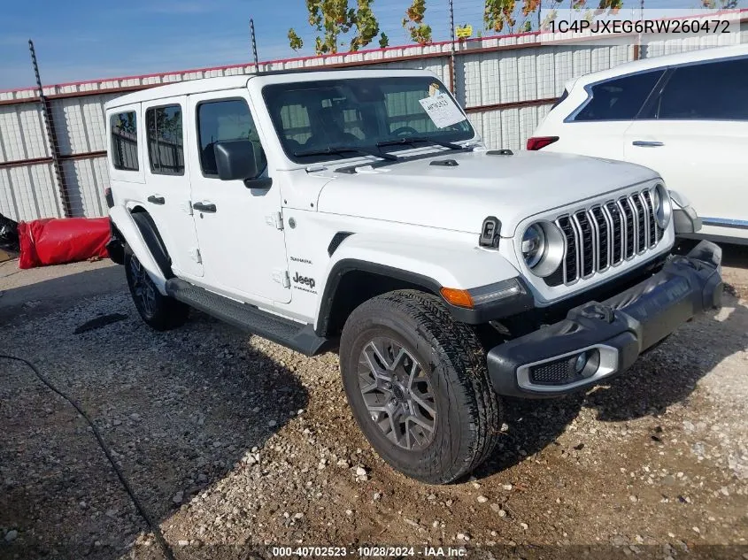 2024 Jeep Wrangler 4-Door Sahara 4X4 VIN: 1C4PJXEG6RW260472 Lot: 40702523