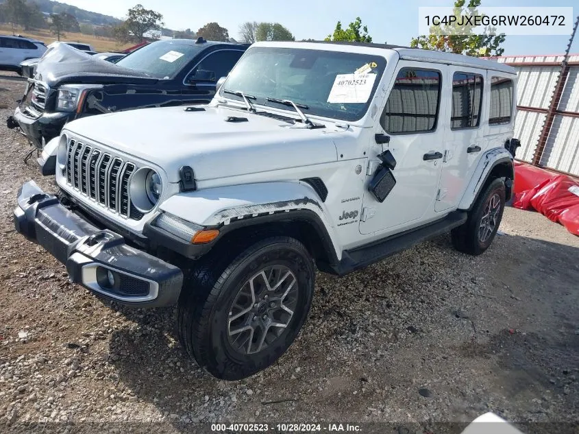 2024 Jeep Wrangler 4-Door Sahara 4X4 VIN: 1C4PJXEG6RW260472 Lot: 40702523