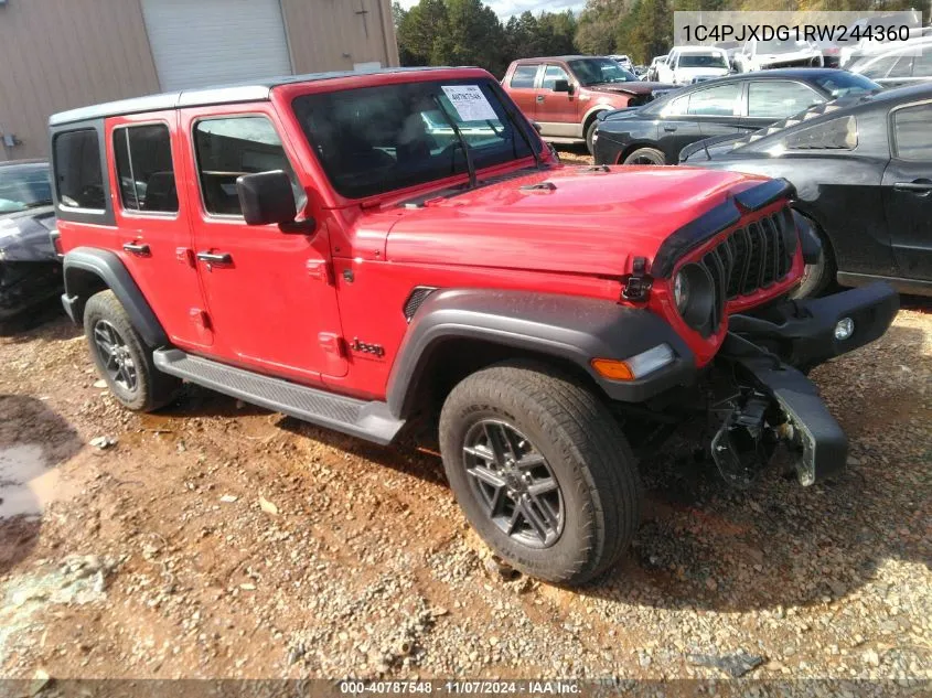 2024 Jeep Wrangler 4-Door Sport S 4X4 VIN: 1C4PJXDG1RW244360 Lot: 40787548