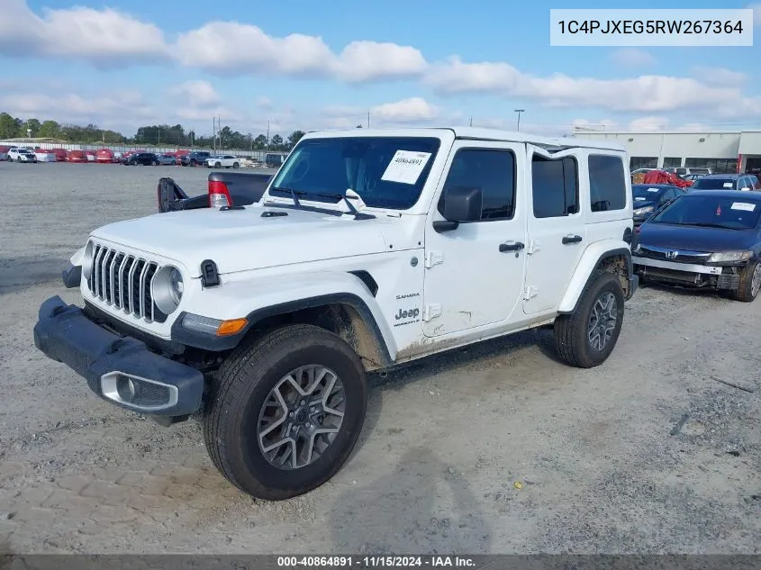 2024 Jeep Wrangler Sahara VIN: 1C4PJXEG5RW267364 Lot: 40864891