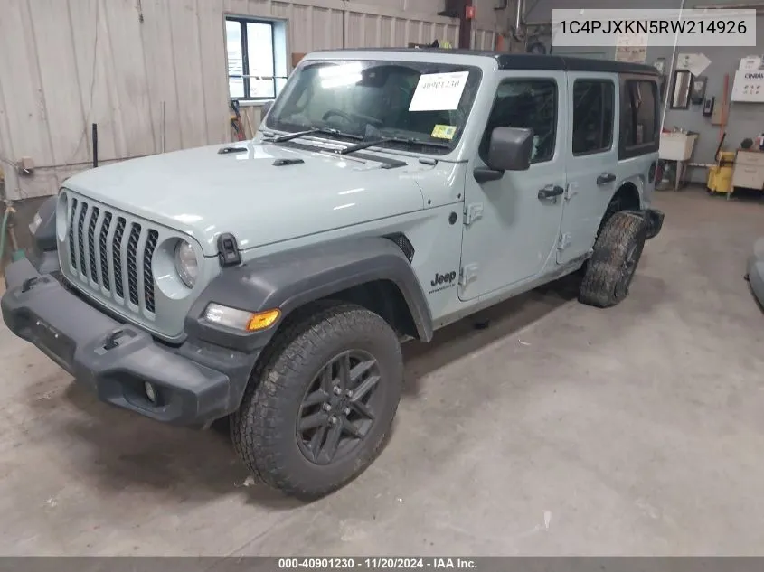 2024 Jeep Wrangler 4-Door Sport Rhd 4X4 VIN: 1C4PJXKN5RW214926 Lot: 40901230