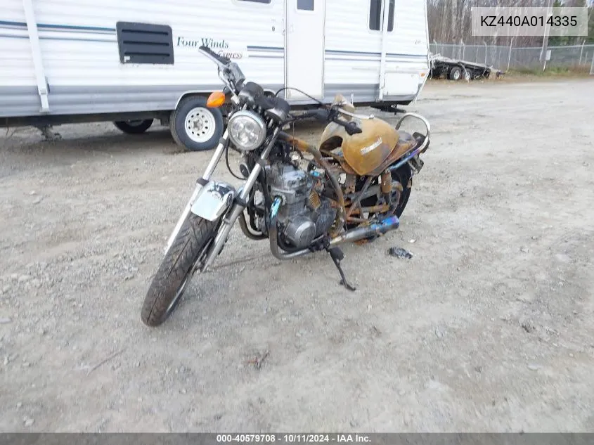 1980 Kawasaki Kz440A VIN: KZ440A014335 Lot: 40579708