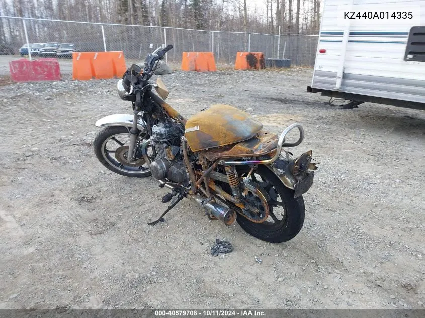 KZ440A014335 1980 Kawasaki Kz440A