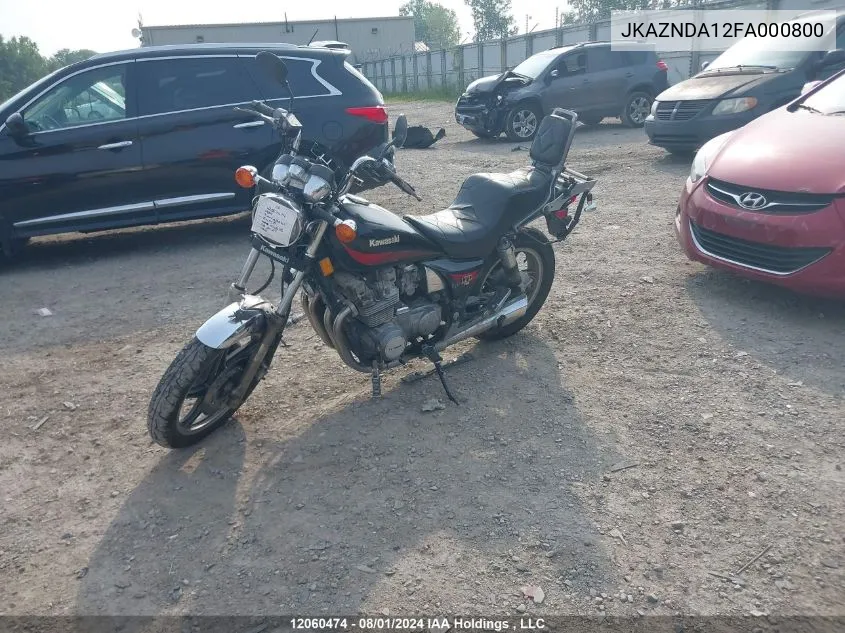 JKAZNDA12FA000800 1985 Kawasaki Zn750