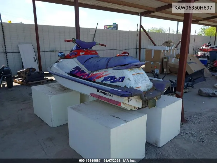 1996 Kawasaki Jet Ski 1100Zxi VIN: KAW06350H697 Lot: 40811881