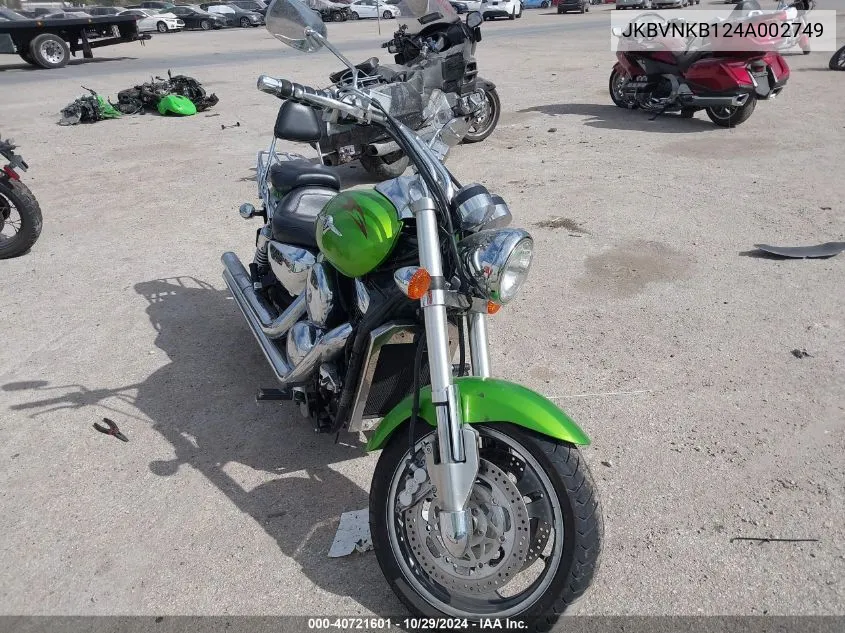 2004 Kawasaki 1600 Meanstreak VIN: JKBVNKB124A002749 Lot: 40721601