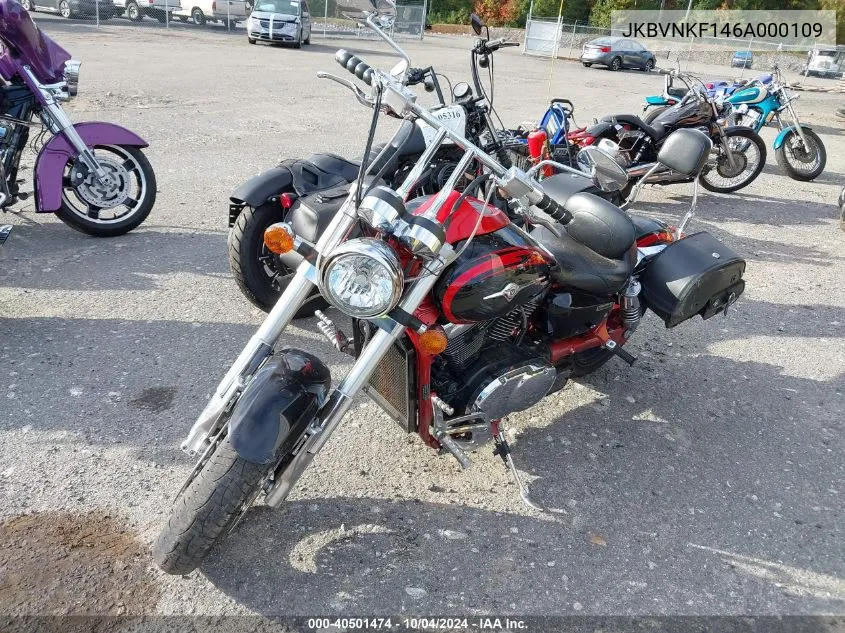 2006 Kawasaki Vn1600 F VIN: JKBVNKF146A000109 Lot: 40501474