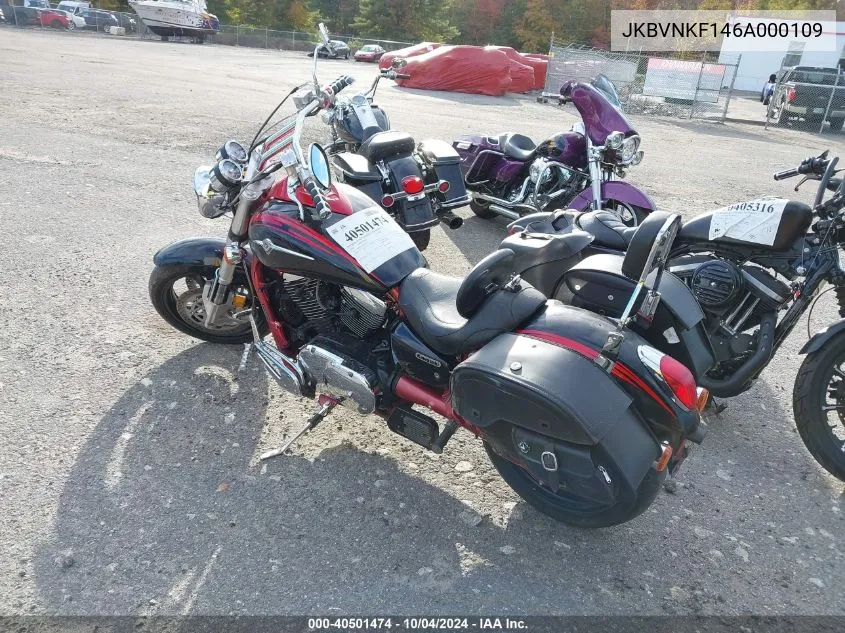 2006 Kawasaki Vn1600 F VIN: JKBVNKF146A000109 Lot: 40501474