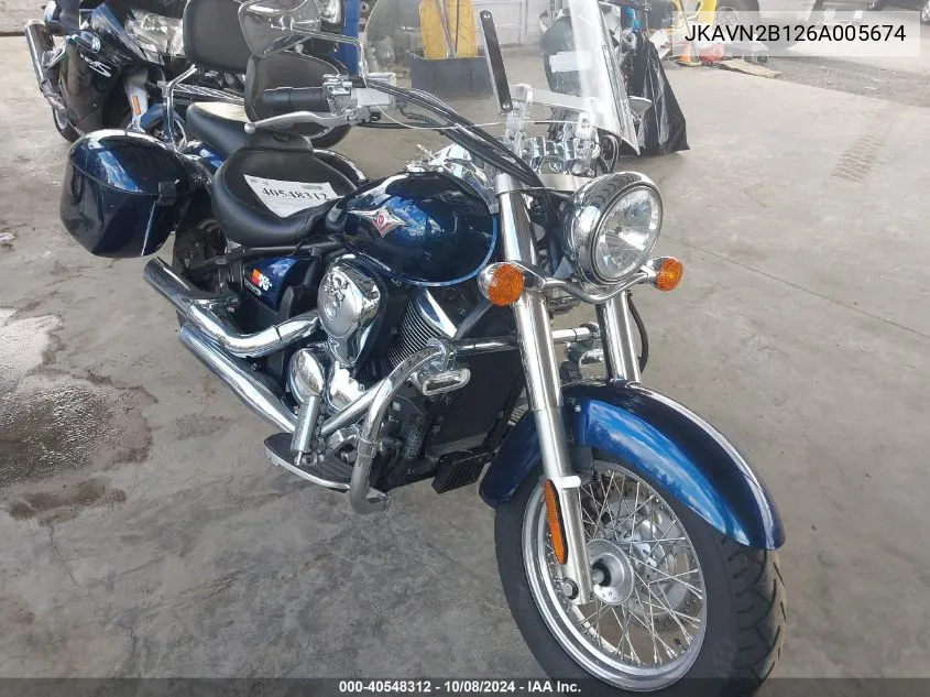 2006 Kawasaki Vn900 B VIN: JKAVN2B126A005674 Lot: 40548312