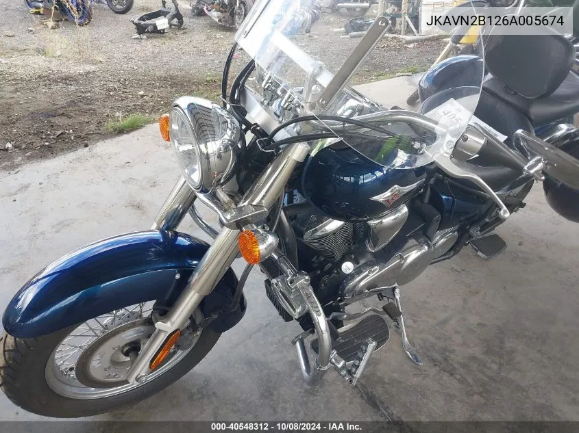 JKAVN2B126A005674 2006 Kawasaki Vn900 B