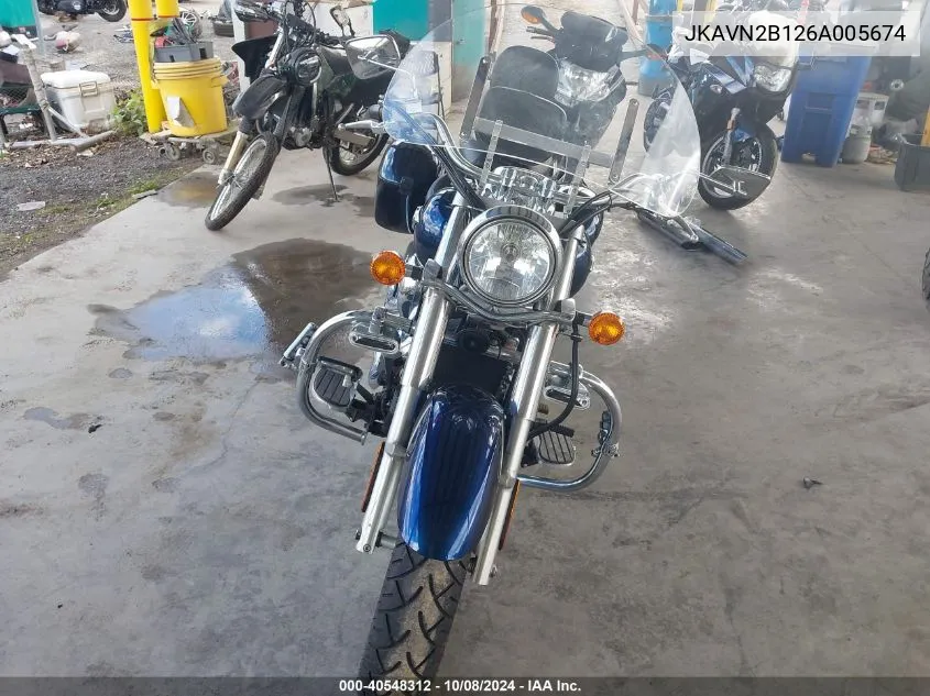 2006 Kawasaki Vn900 B VIN: JKAVN2B126A005674 Lot: 40548312