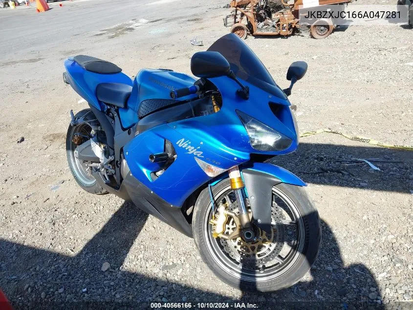 2006 Kawasaki Zx636 C1 VIN: JKBZXJC166A047281 Lot: 40566166