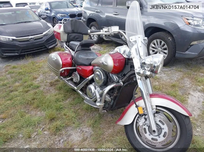 2007 Kawasaki Vn1600 D VIN: JKBVNKD157A014704 Lot: 40501938