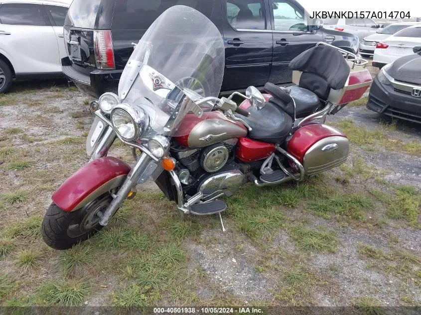 2007 Kawasaki Vn1600 D VIN: JKBVNKD157A014704 Lot: 40501938