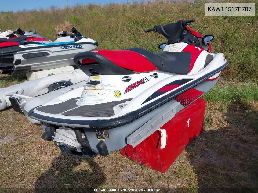 KAW14517F707 2007 Kawasaki Jet Ski Stx