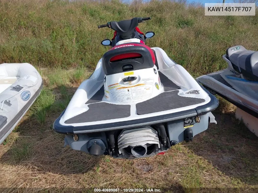 2007 Kawasaki Jet Ski Stx VIN: KAW14517F707 Lot: 40699867