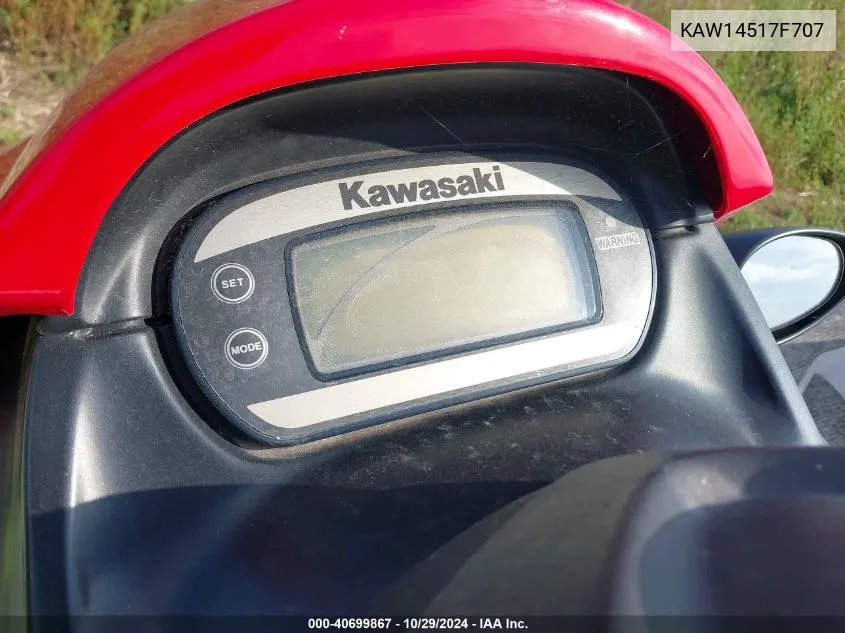 KAW14517F707 2007 Kawasaki Jet Ski Stx