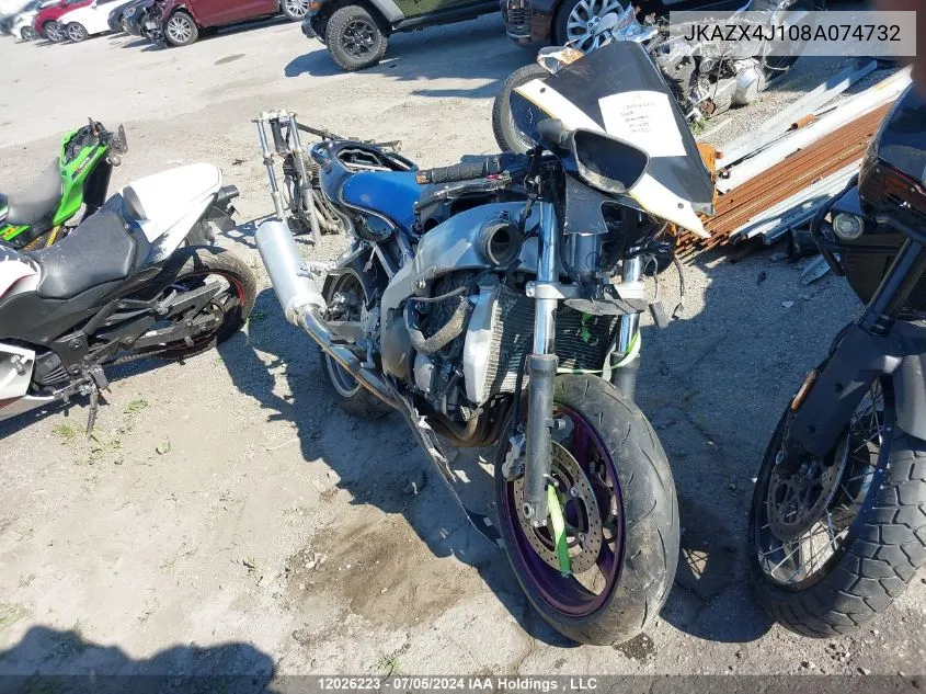 JKAZX4J108A074732 2008 Kawasaki Zx600 J1