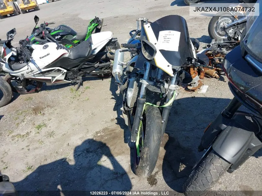 JKAZX4J108A074732 2008 Kawasaki Zx600 J1