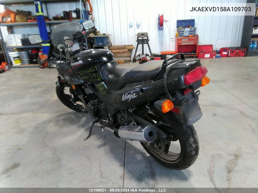 JKAEXVD158A109703 2008 Kawasaki Ex500 D