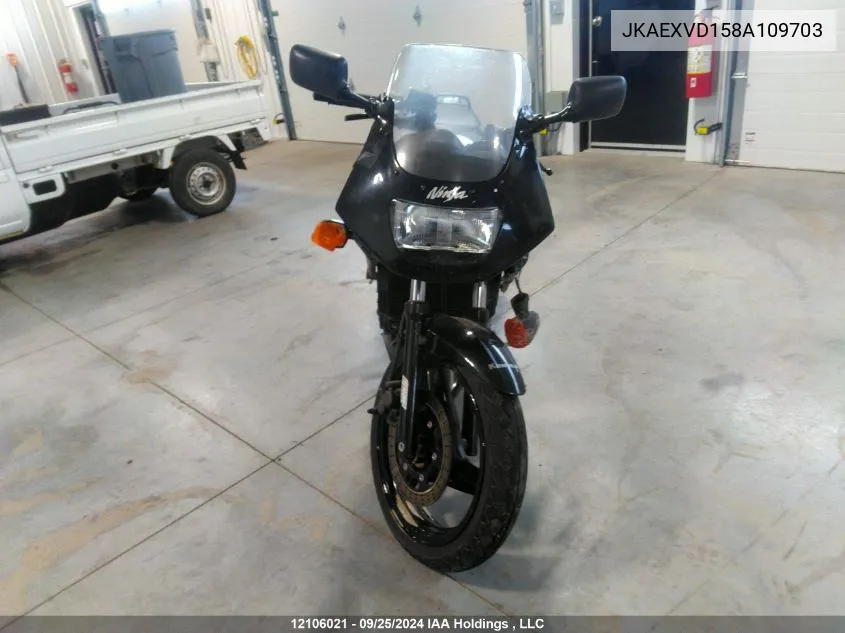 2008 Kawasaki Ex500 D VIN: JKAEXVD158A109703 Lot: 12106021