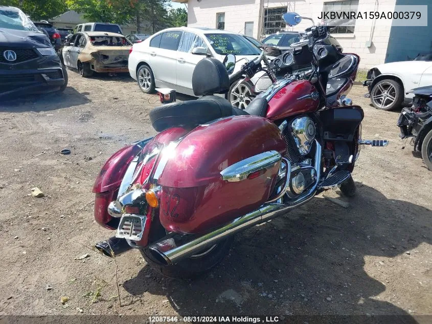 2009 Kawasaki Vn1700 A VIN: JKBVNRA159A000379 Lot: 12087546