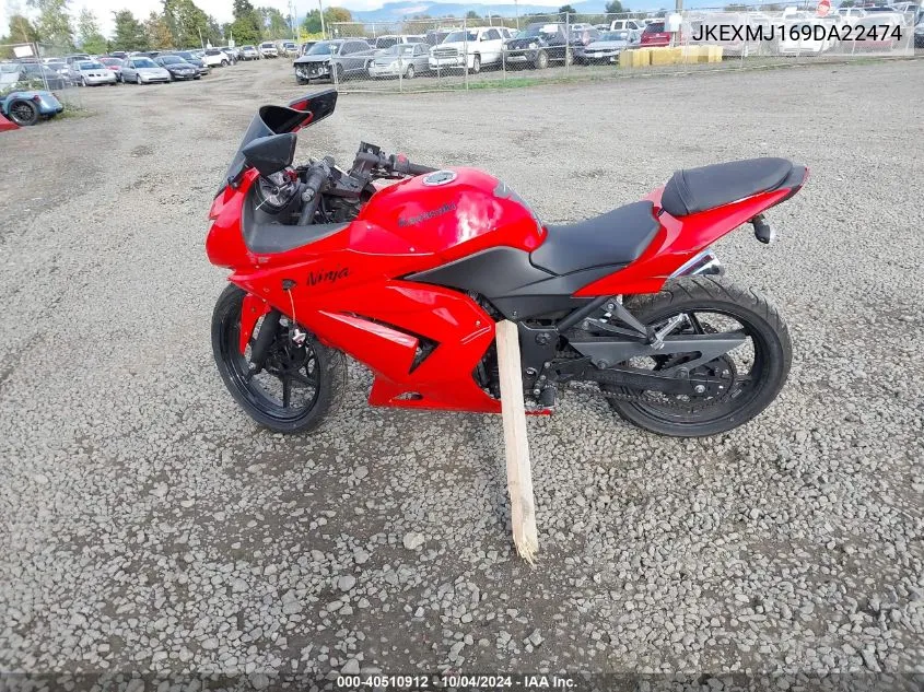 2009 Kawasaki Ninja 250R VIN: JKEXMJ169DA22474 Lot: 40510912