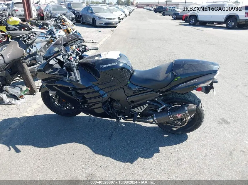 2012 Kawasaki Zx1400 Ec VIN: JKBZXNE16CA000932 Lot: 40526807