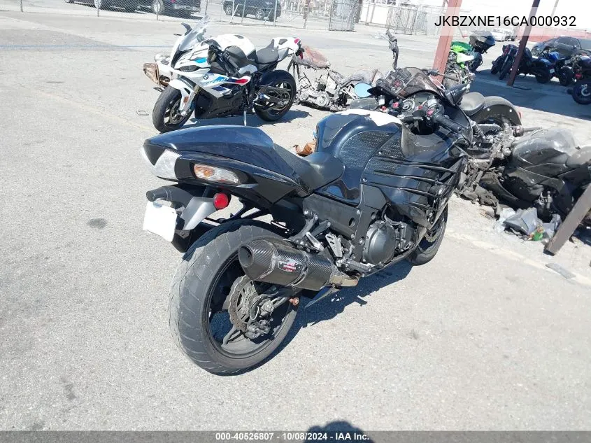 2012 Kawasaki Zx1400 Ec VIN: JKBZXNE16CA000932 Lot: 40526807